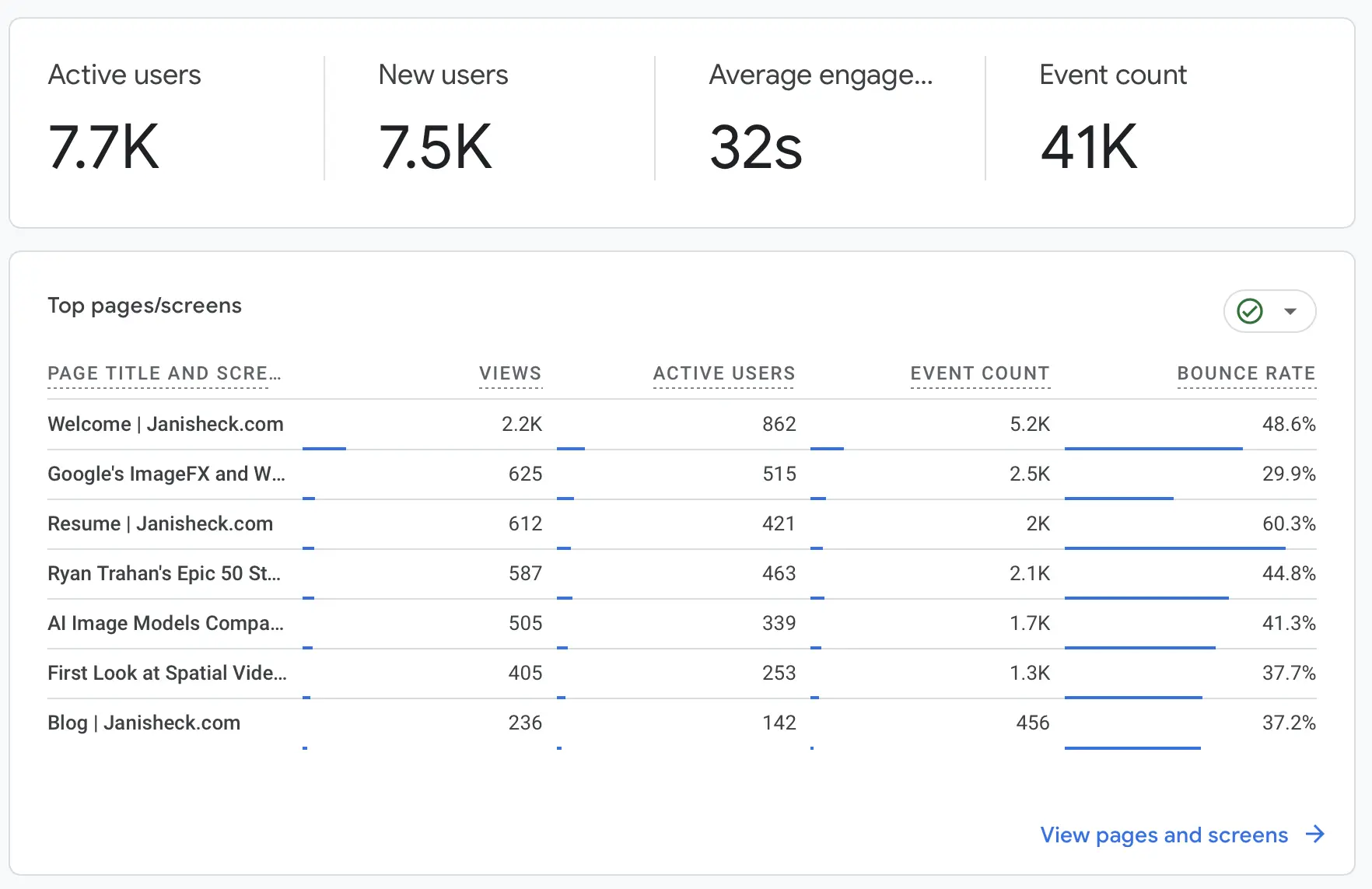2025 Website Analytics