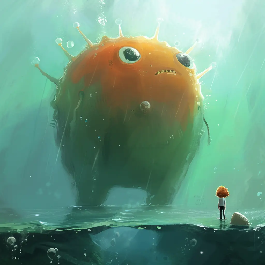 Underwater fantasy art