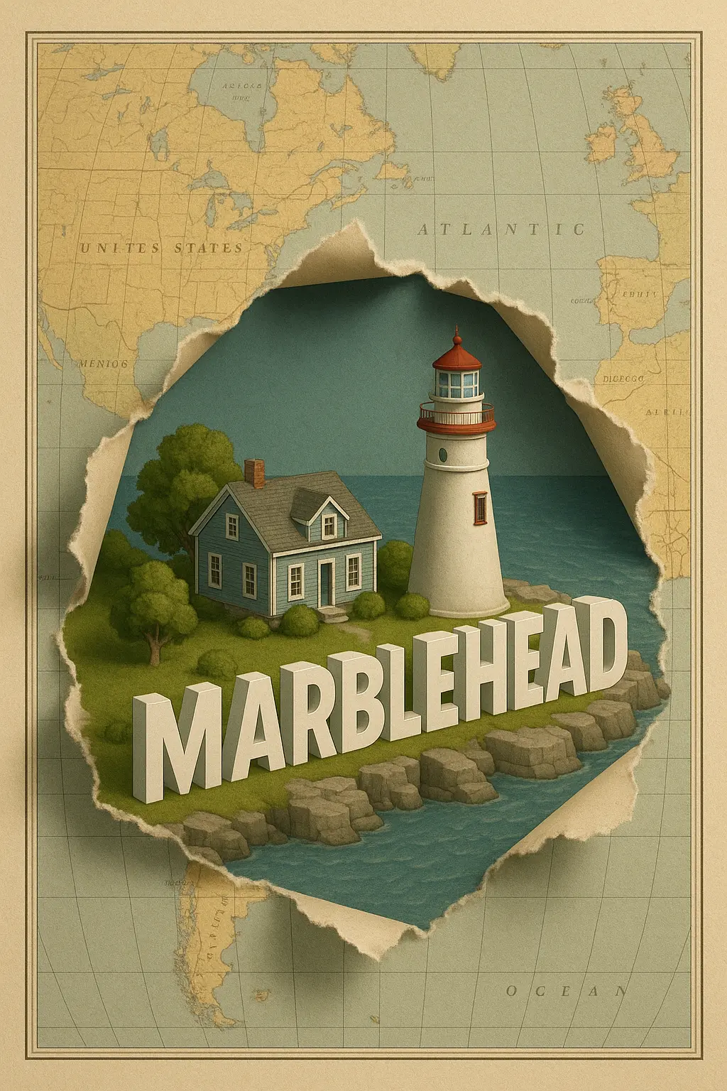 Marblehead Travel Poster