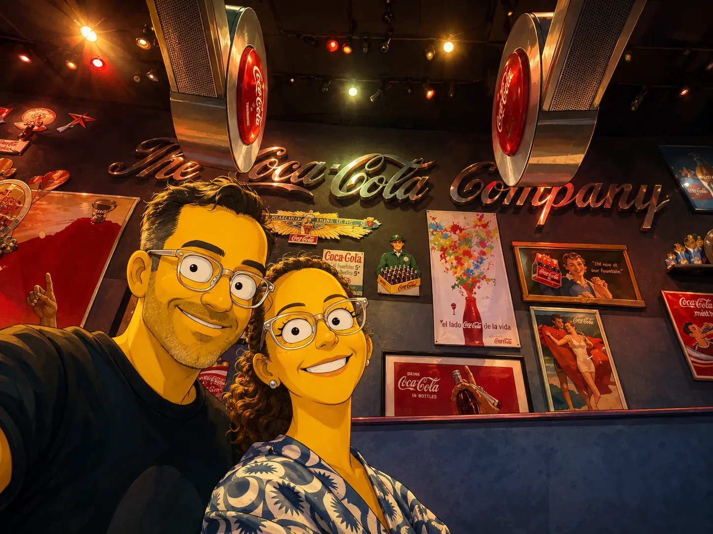 Selfie at the World of Coca-Cola in Atlanta