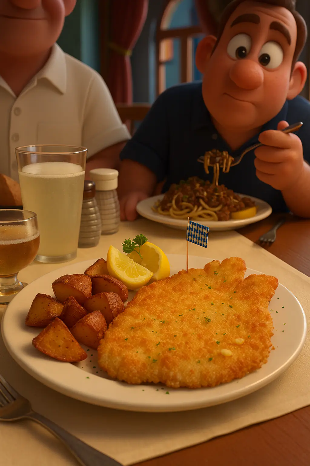 German dinner at Alpine Haus