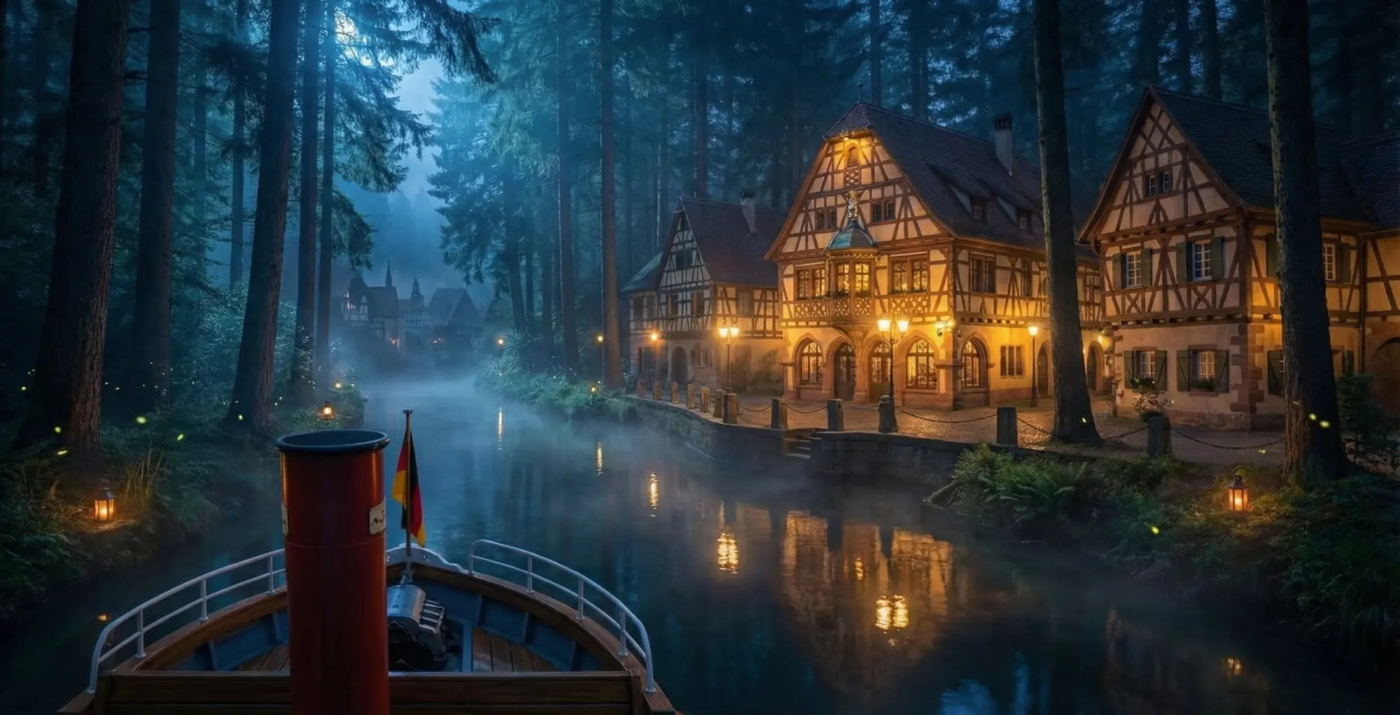 Freiburg and Black Forest scene