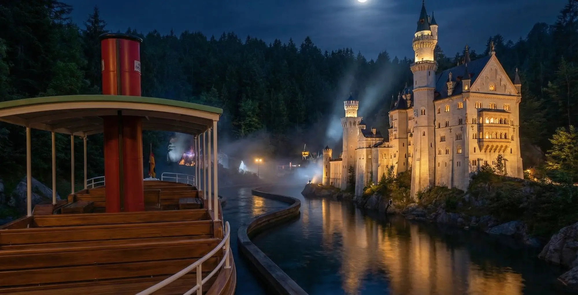Neuschwanstein Castle scene