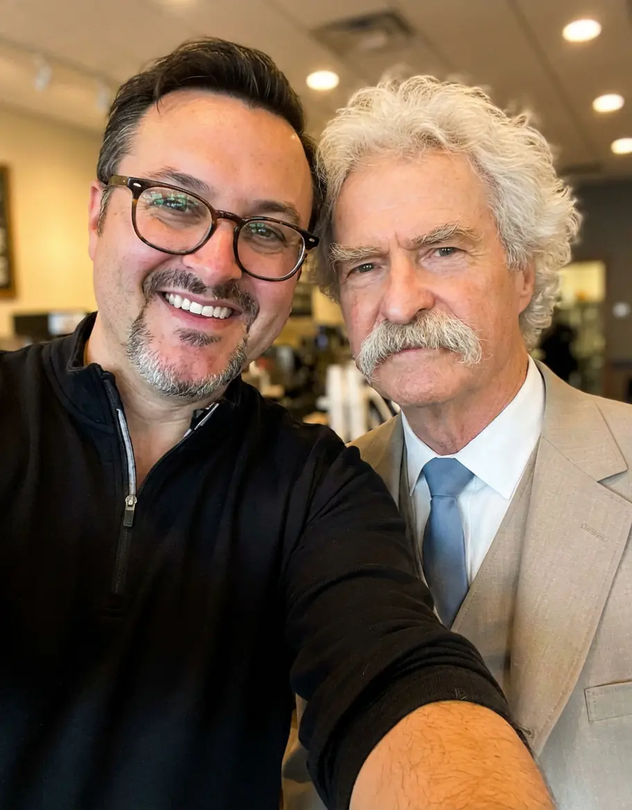 Selfie with Mark Twain