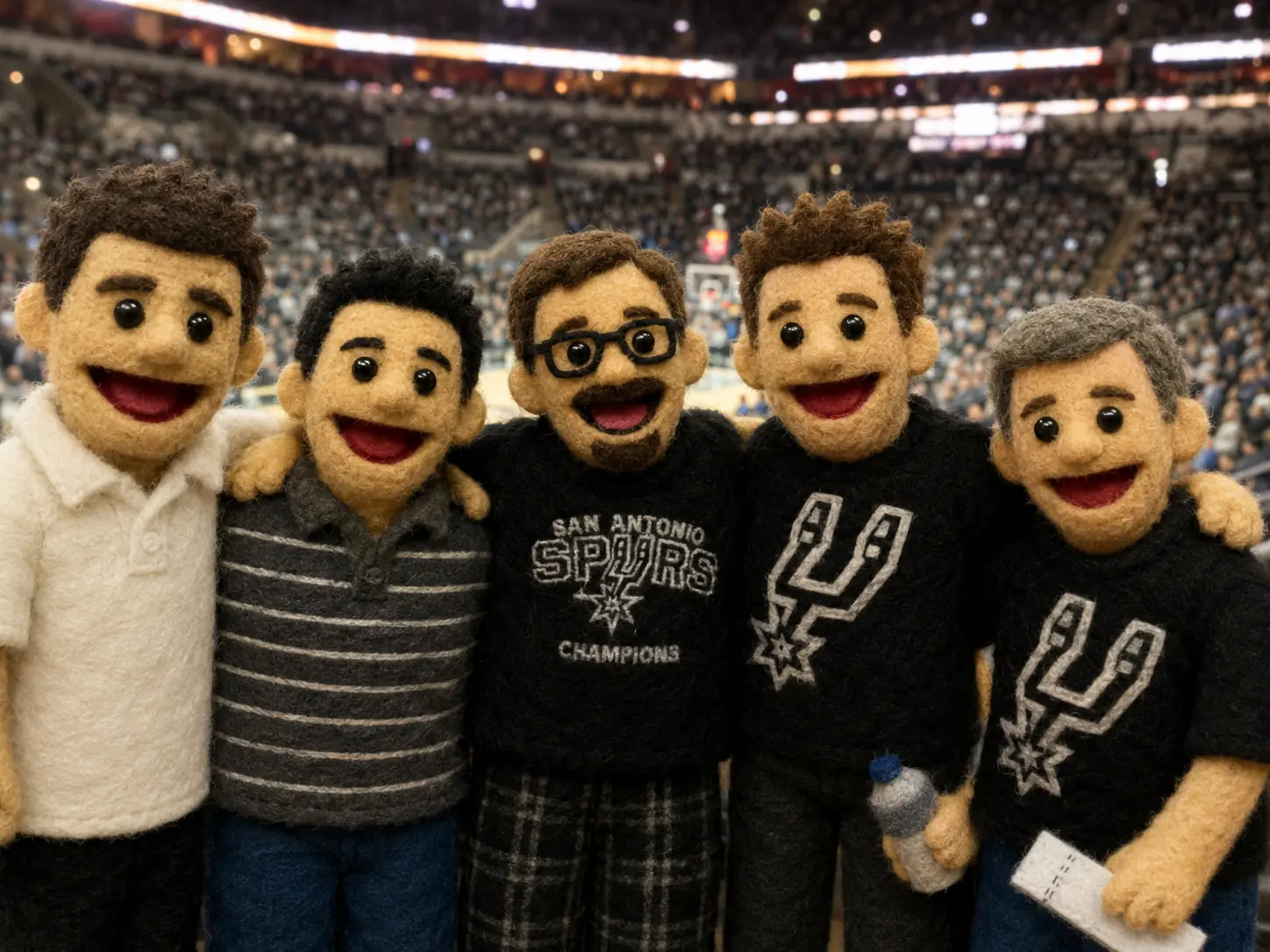 Same night, same row, AT&T Center